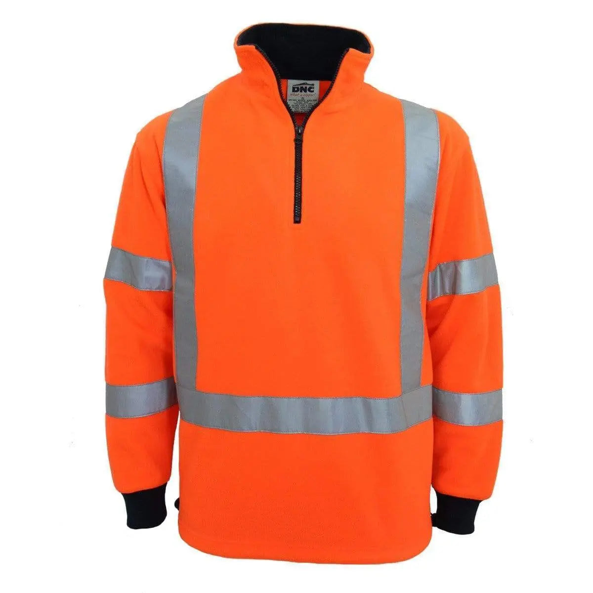 Dnc Workwear Hi-vis "X" Back & Bio-motion Taped Polar Fleece - 3730 Metro Workwear.